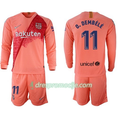 FC Barcelona Dres O.Dembele 11 Dječji Treći 2018/19 Dugim Rukavima FC Barcelona Dres O.Dembele 11 Dječji Treći 2018/19 Dugim Rukavima